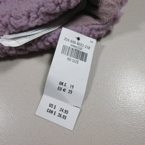 Hollister womens lavender sherpa plush fleece lined pom winter beanie OS NWT - Picture 2 of 4